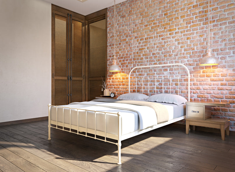 Full size rod iron shop bed
