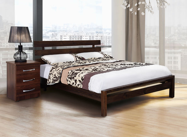 Paston Wooden Bed in Chocolate