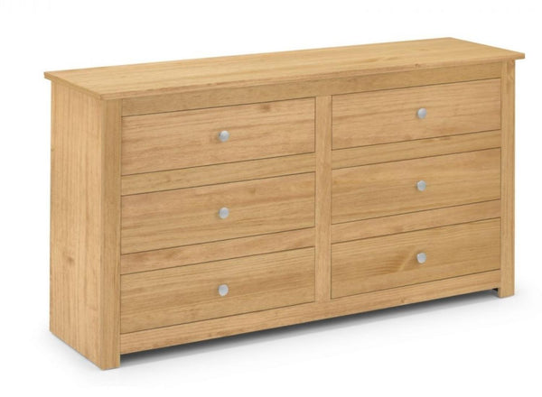 Solid Pine 6 Drawer Chest