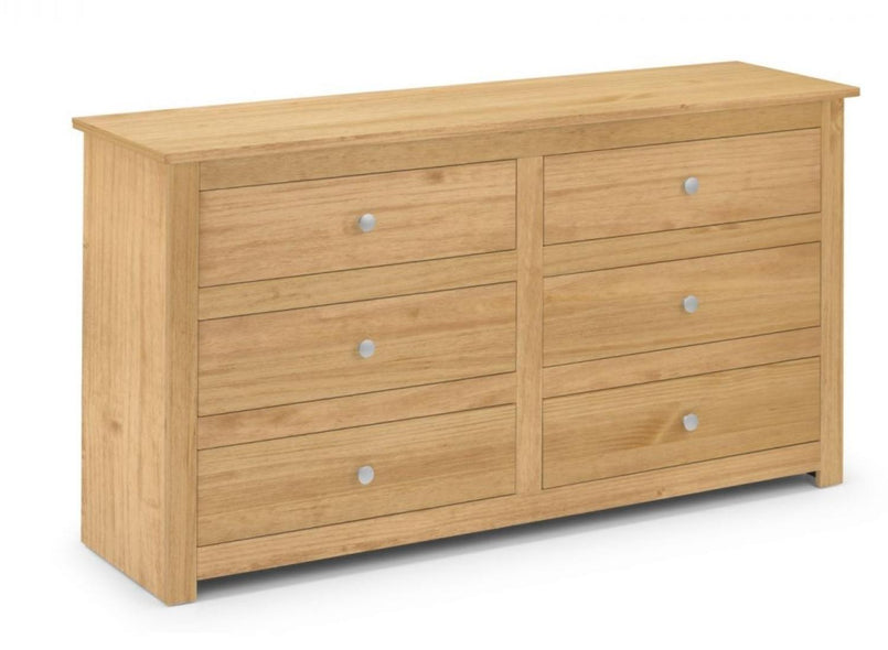 Solid Pine 6 Drawer Chest