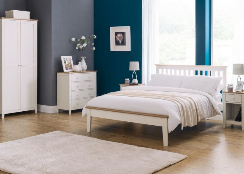 Salerno Bedroom Range in Ivory w/ Oak Tops