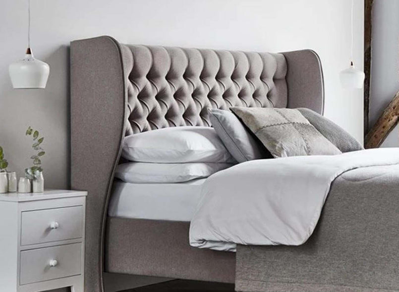 Sheringham Fabric Bed (Square Head) Custom