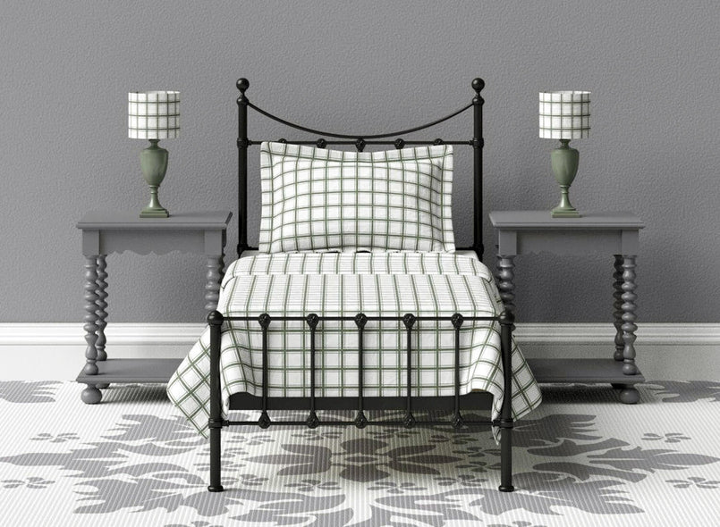 Single bed shop black metal frame