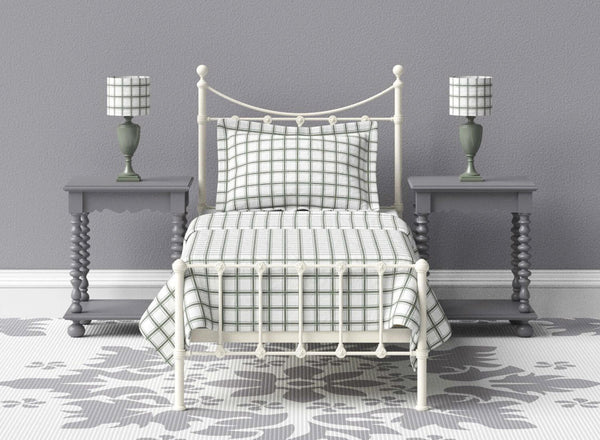 Blake Wrought Iron Bed in Ivory