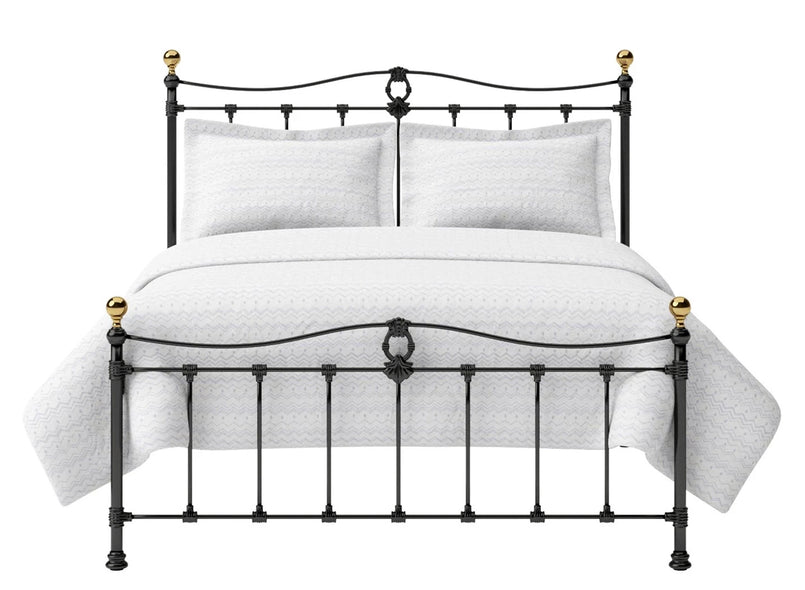 Tessa Wrought Iron Bed in Black