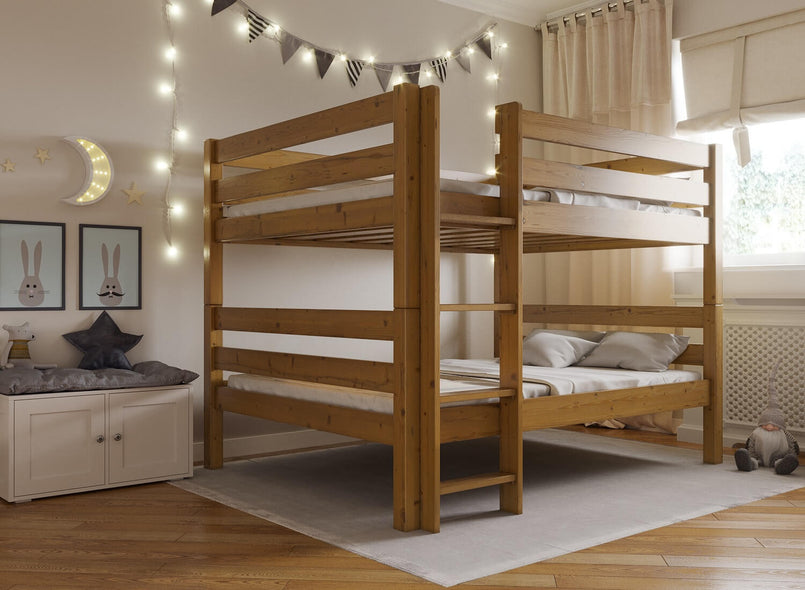 Double Wooden Bunk Bed with left hand ladder
