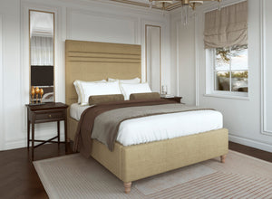 Alby High Headboard Bed in Moda Bracken