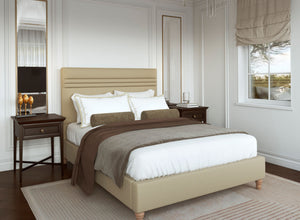Alby Bed in Danza Velvet Stone