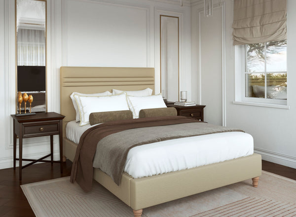 Alby Bed in Danza Velvet Stone