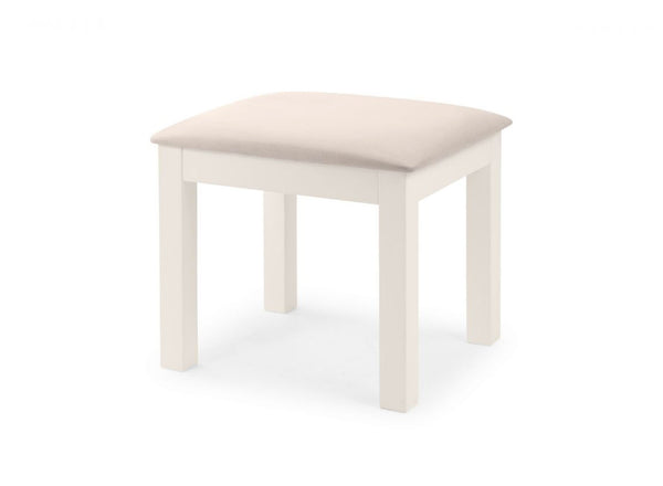 Maine Dressing Table Stool in Surf White